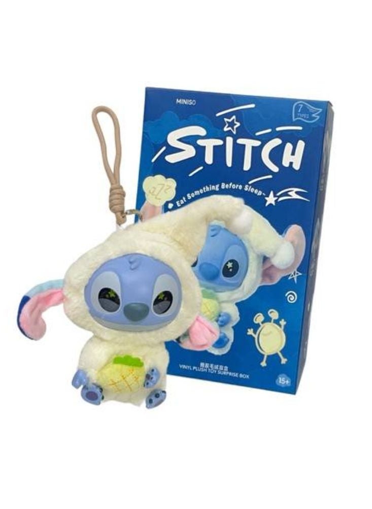 Premium Cute Cartoon Lilo Stitch Plush Keychain Toy with Hanging Loop – Soft Vinyl Character Bag Charm for Kids, School Bags & Gifts - Image 1